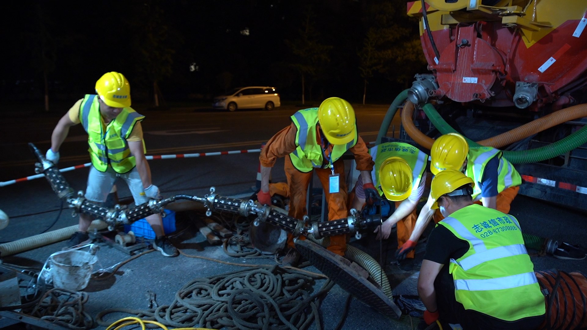 白鹭湖管理区紫外光固化修复